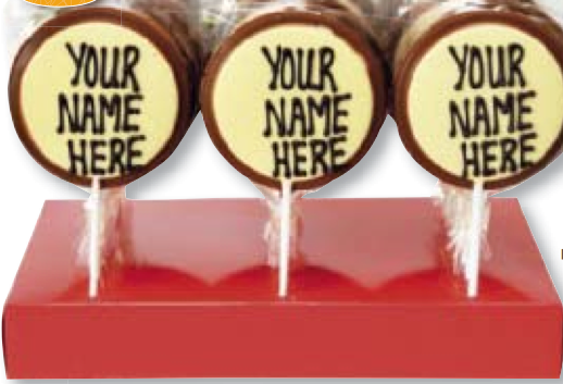 48 Personalised Chocolate Lollies | Presentimes