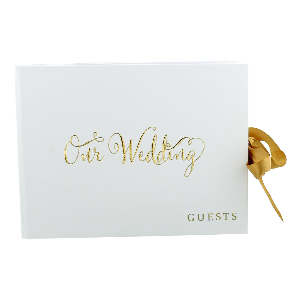 Always & Forever' Gold Foil "Our Wedding" Guest Book | Presentimes