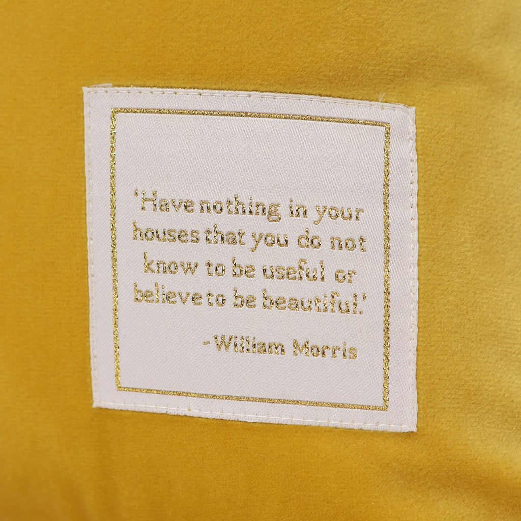 William Morris Orche Yellow Cushion | Presentimes