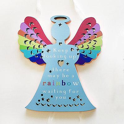 Small Plaque - Rainbow Waiting For You