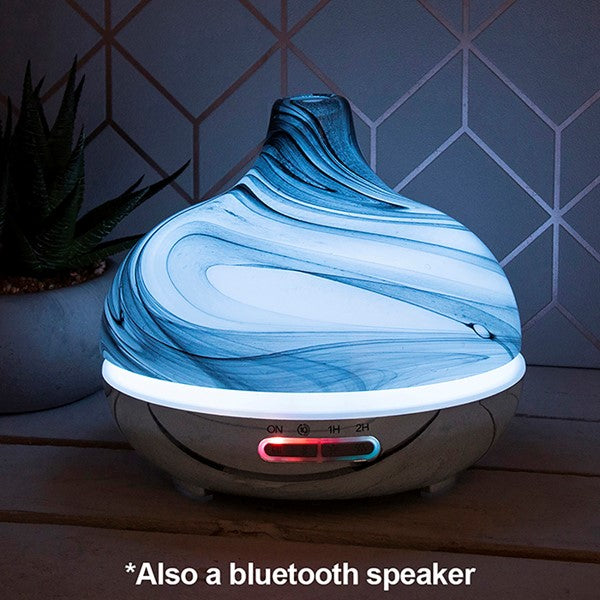 Bluetooth Globe Humidifier Marble Grey