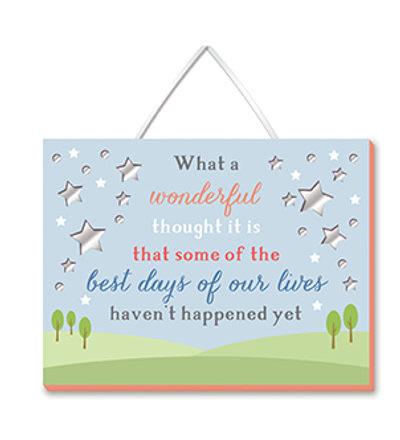 Small Plaque - What A Wonderful Thought