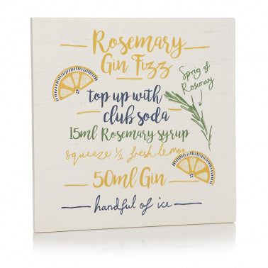 Rosemary Gin Cocktail Coaster | Presentimes