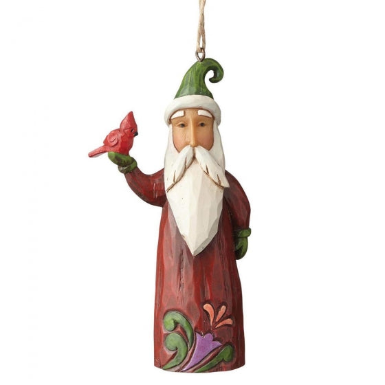 Folklore Santa With Bird (Hanging ornament) | Presentimes
