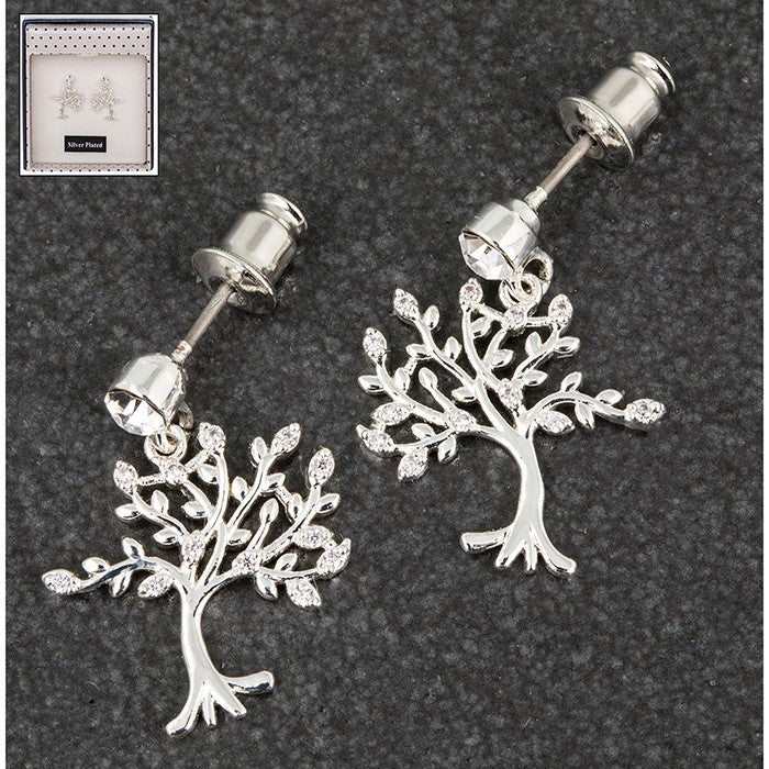 Equilibrium SP Diamante Tree of Life Earrings | Presentimes