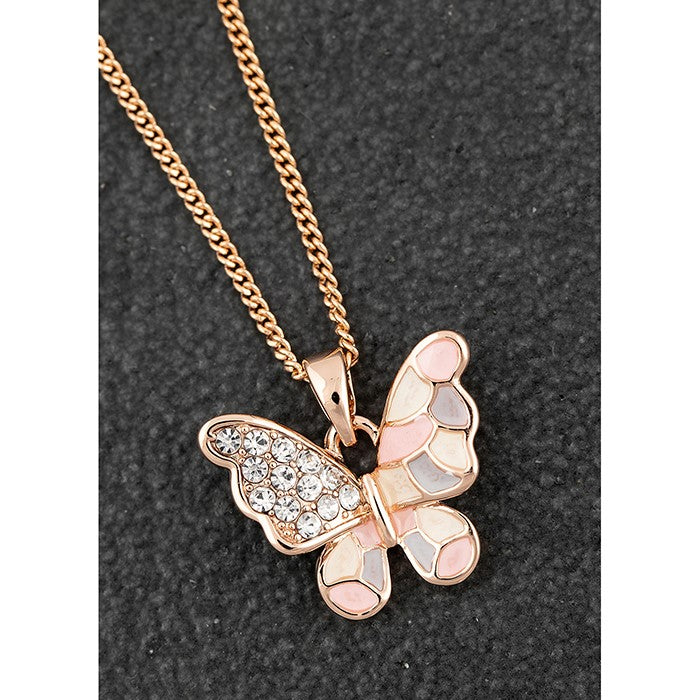 Handpainted Sparkle Butterfly Necklace | Presentimes