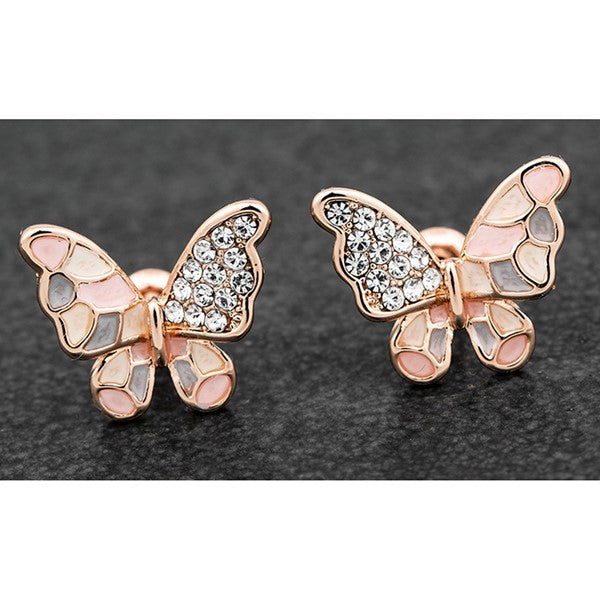 Handpainted Sparkle Butterfly RGP Earrings | Presentimes