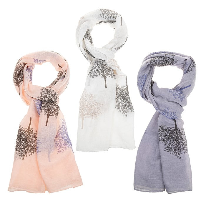 Two Tone Tree of Life Printed Scarf | Presentimes