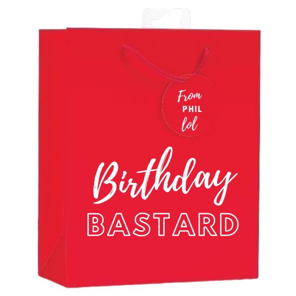 <b> NEW! <br> 11 COLOURS AVAILABLE </b><br> Personalised Gift Bag <br> (FREE Tissue Paper Included) | Presentimes