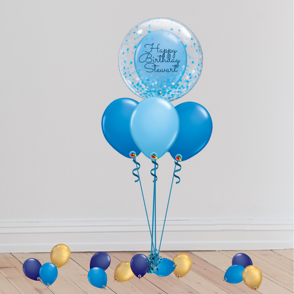 Personalisable Deco Bubble Balloon (Inflated with Helium & Weight Included) | Presentimes