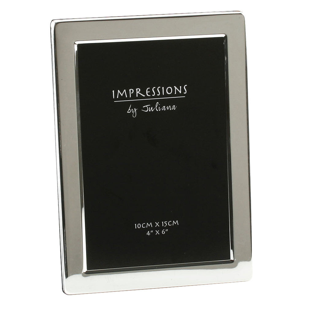 Impressions Silver Plated Photo Frame Flat Edge - 4" x 6" | Presentimes