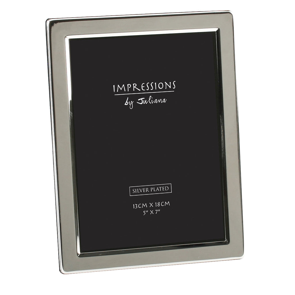 Impressions Silver Plated Photo Frame Flat Edge - 5" x 7" | Presentimes