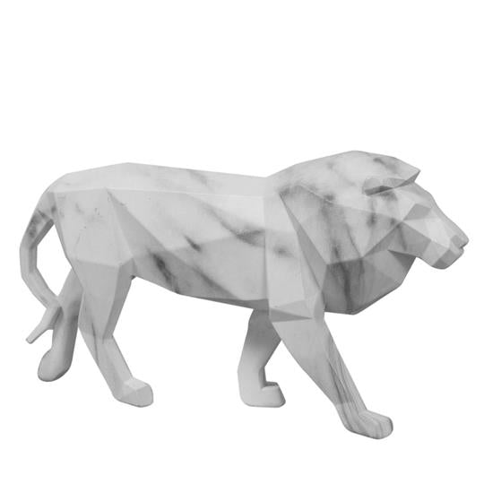 Marble Effect Figurine - Lion