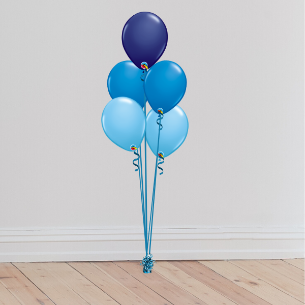 5 Latex Balloon Bouquet (Inflated with Helium & Weight Included) | Presentimes