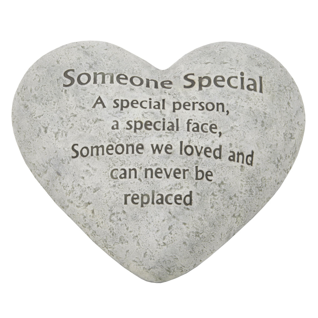 Graveside Memorial Heart Plaque Ant.Stone "Someone Special" | Presentimes