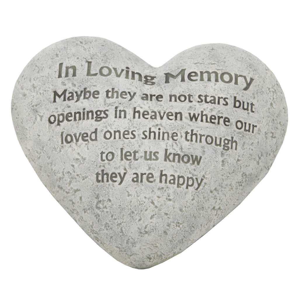 Graveside Memorial Heart Plaque Ant.Stone "In Loving Memory" | Presentimes