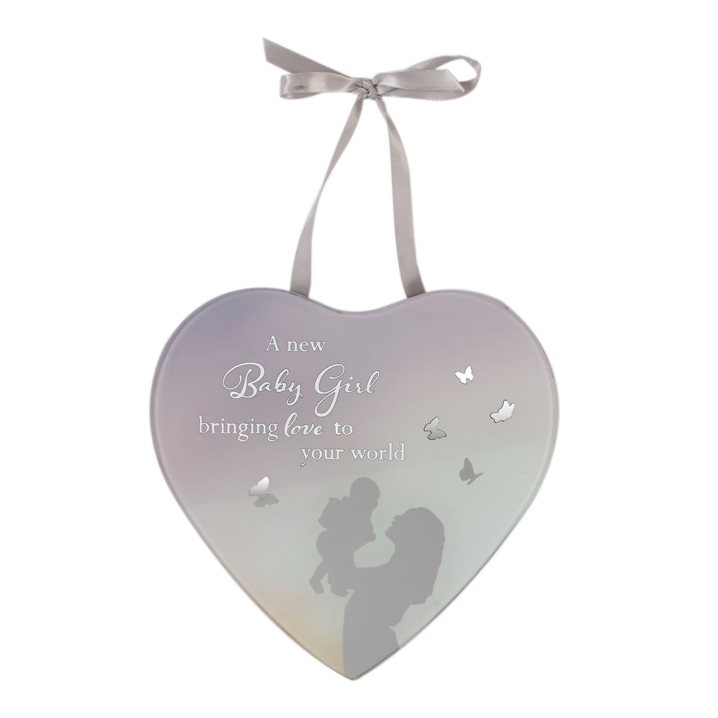 **MULTI 6** Reflections Of The Heart Mirror Plaque Baby Girl | Presentimes