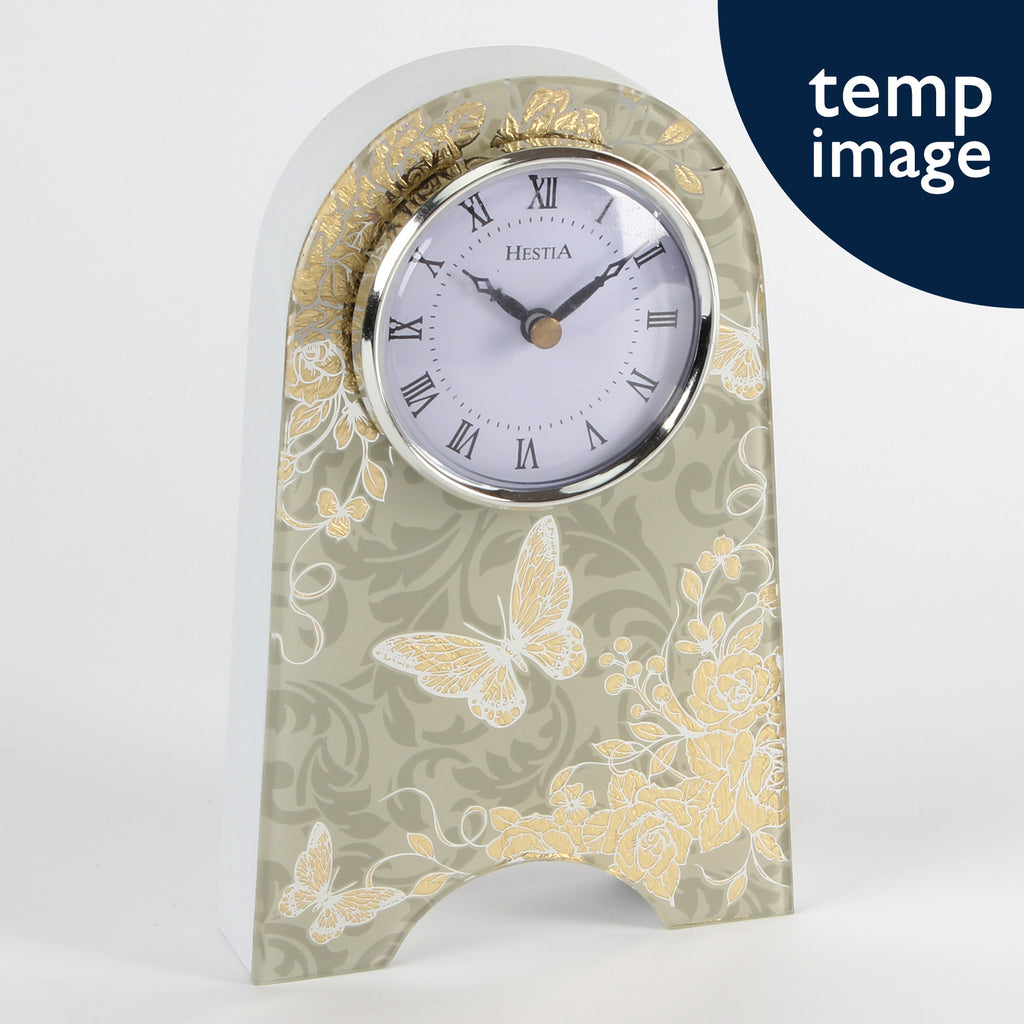 Sophia Gold Rose Collection Mantel Clock | Presentimes