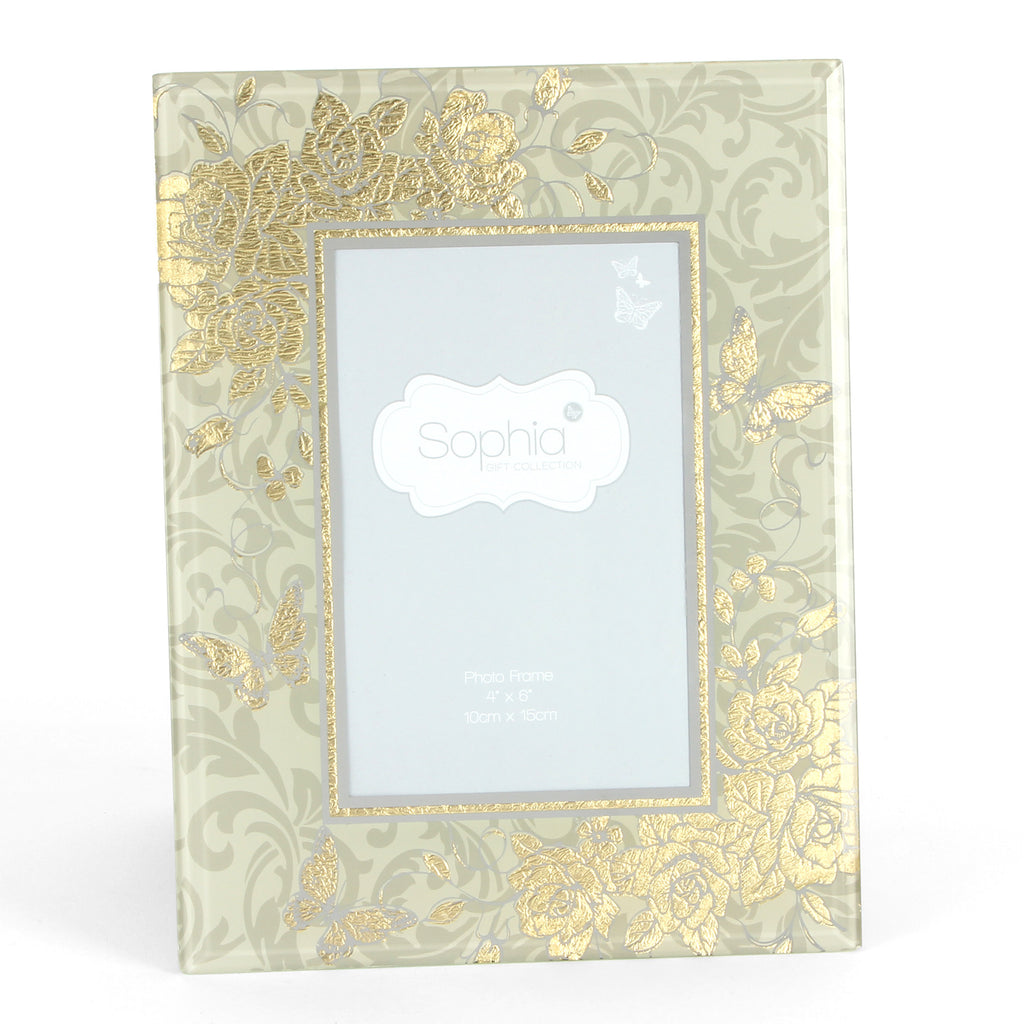 Sophia Gold Rose Collection Photo Frame 4" x 6" | Presentimes