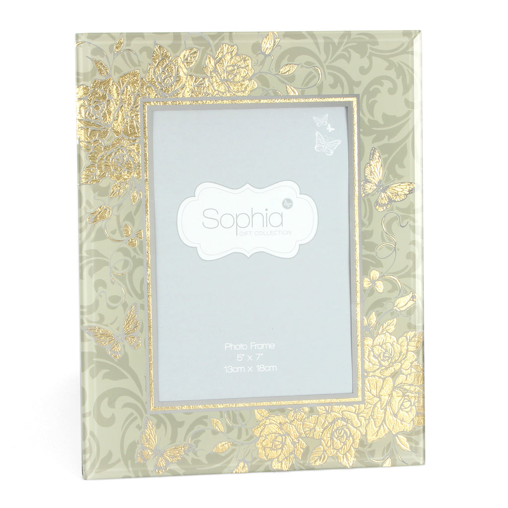 Sophia Gold Rose Collection Photo Frame 5" x 7" | Presentimes