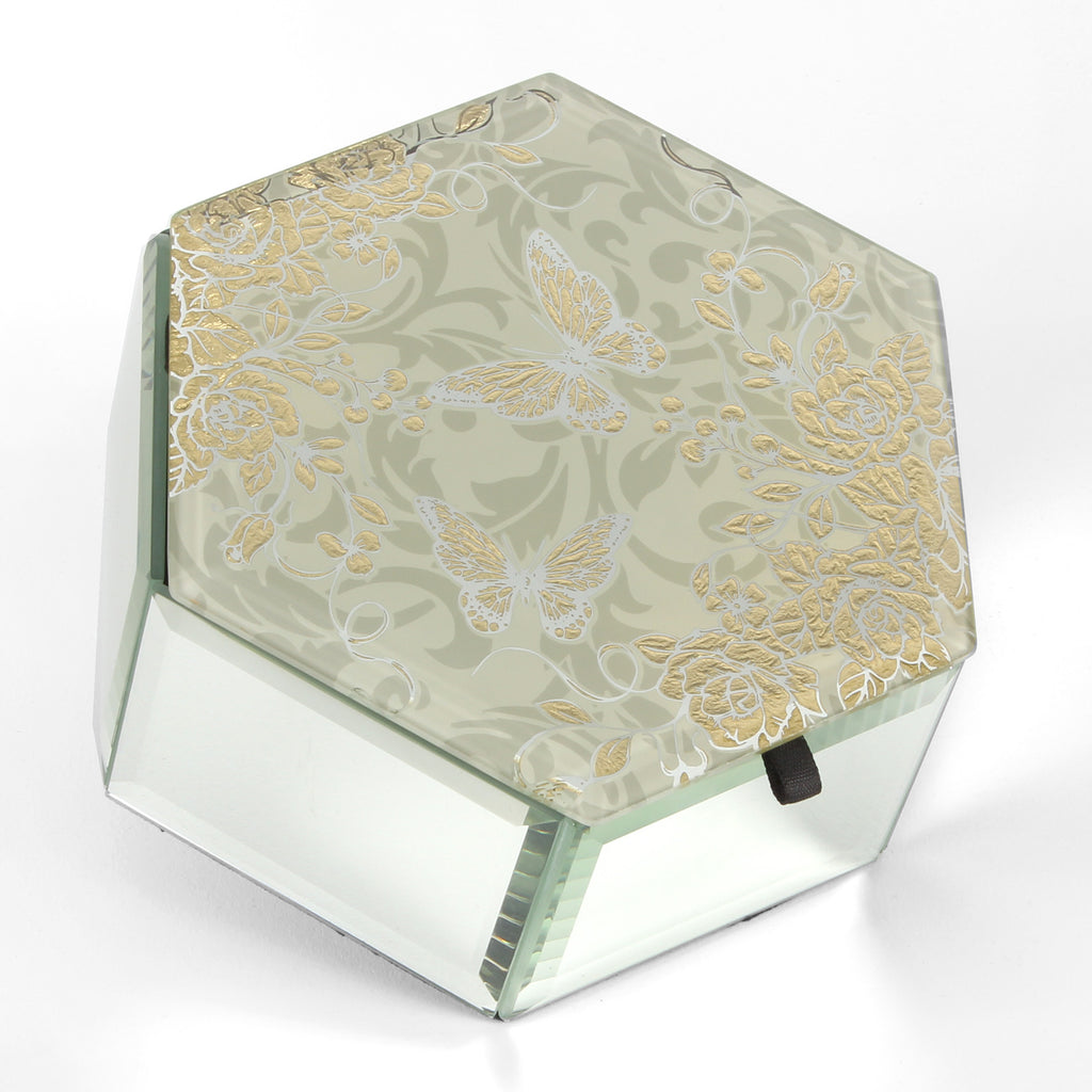 Sophia Gold Rose Collection Trinket Box | Presentimes