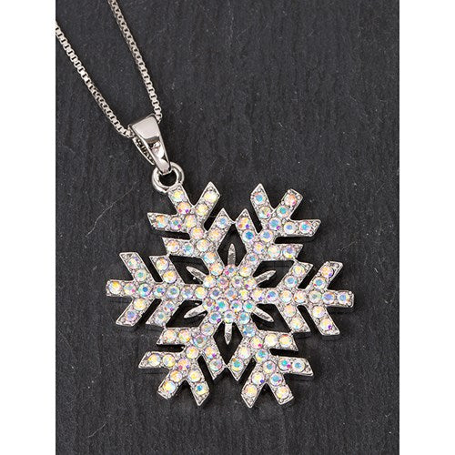 Eq Xmas Snowflake Diamanté Necklace | Presentimes