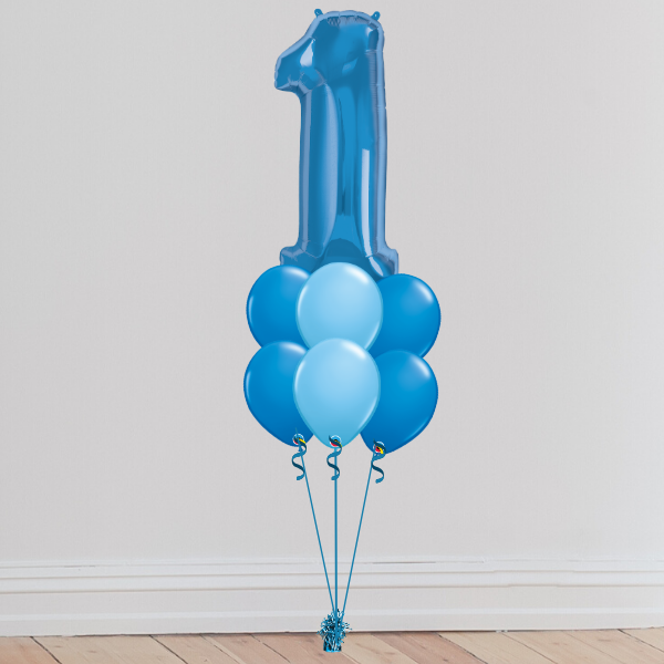 <b> 6 COLOURS AVAILABLE </b>Giant Double Age Topper Balloon (Inflated with Helium & Weight Included) | Presentimes