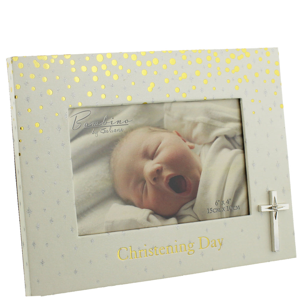 Bambino Christening Photo Frame "Christening Day" 6" x 4" | Presentimes