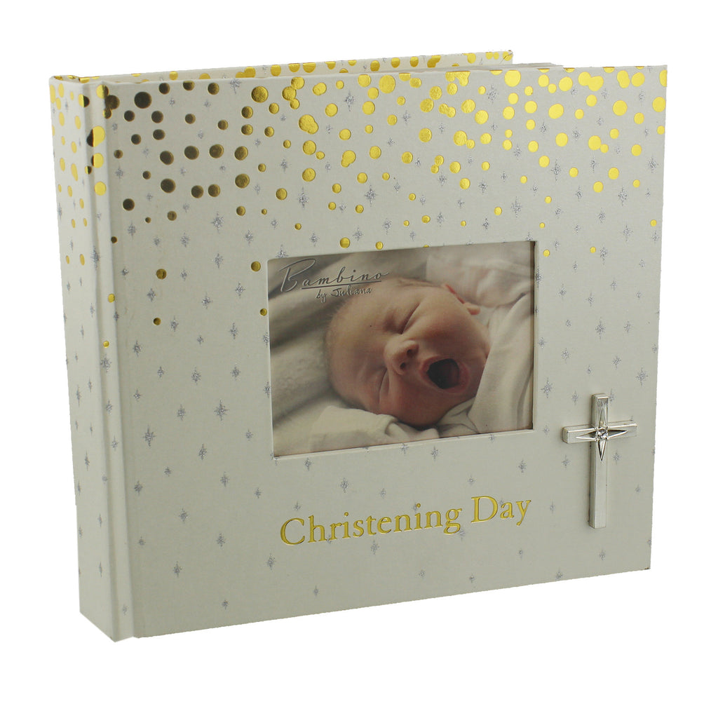 Bambino Christening Photo Album "Christening Day" 50 x 4"x6" | Presentimes