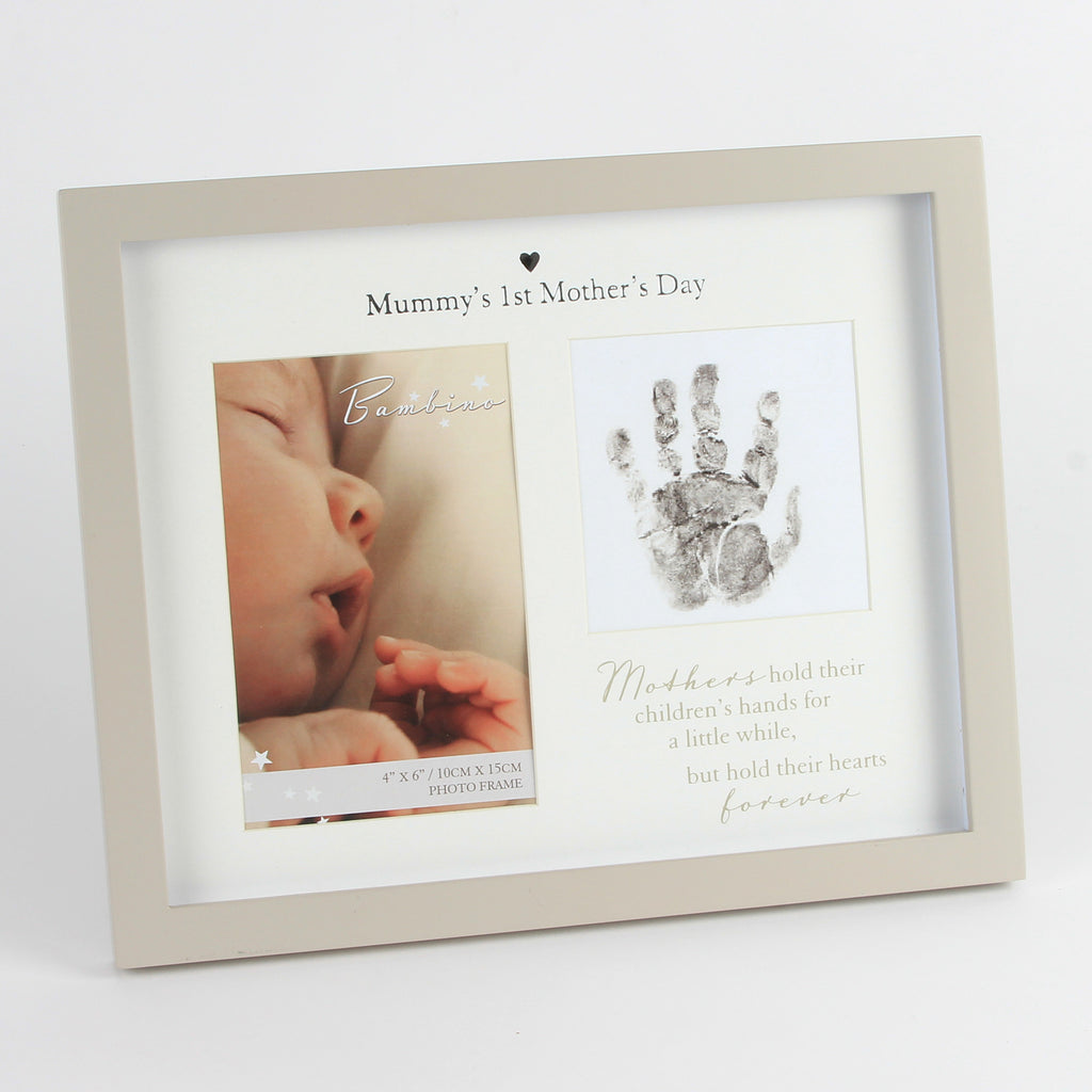 Bambino MDF Handprint Frame - 1st Mothers Day 6" x 4" | Presentimes