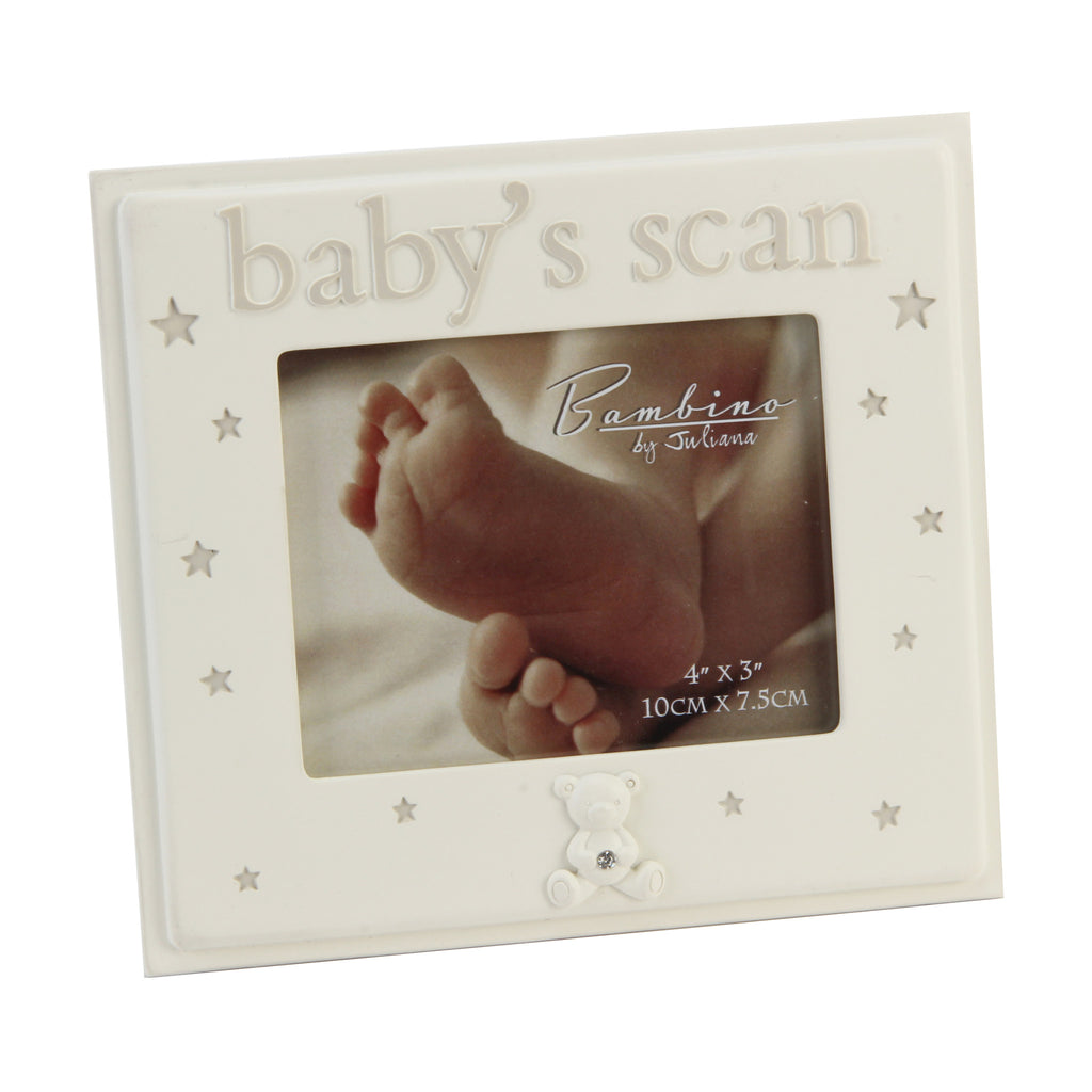 Bambino Resin Photo Frame 4" x 3" " Baby's Scan " | Presentimes