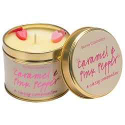 Caramel & Pink Pepper Tin Candle | Presentimes