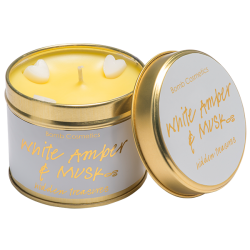 White Amber & Musk Tin Candle | Presentimes