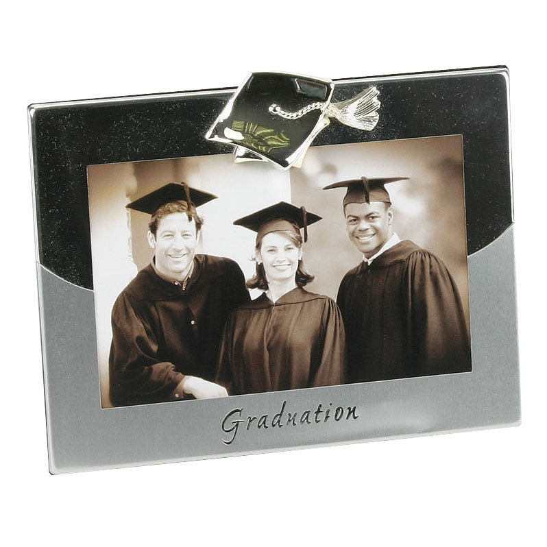 2 tone Silverplated Frame - Graduation 4" x 6" | Presentimes
