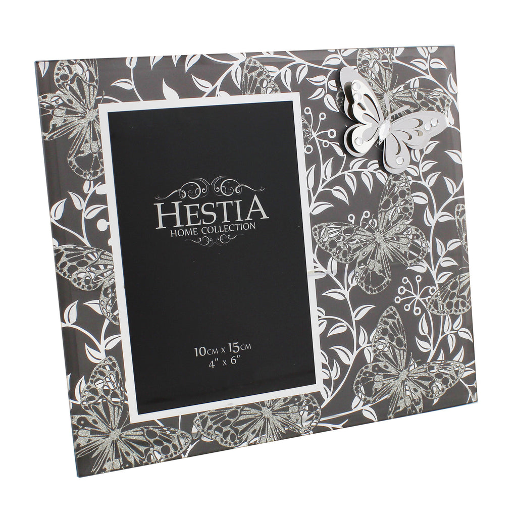 Hestia Butterfly Collection Smoked Grey Photo Frame 4x6" | Presentimes