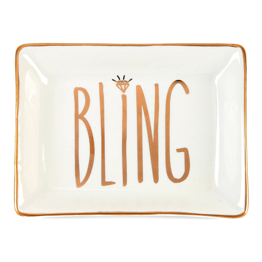 'Always & Forever' Ceramic Jewellery Tray 'Bling' | Presentimes