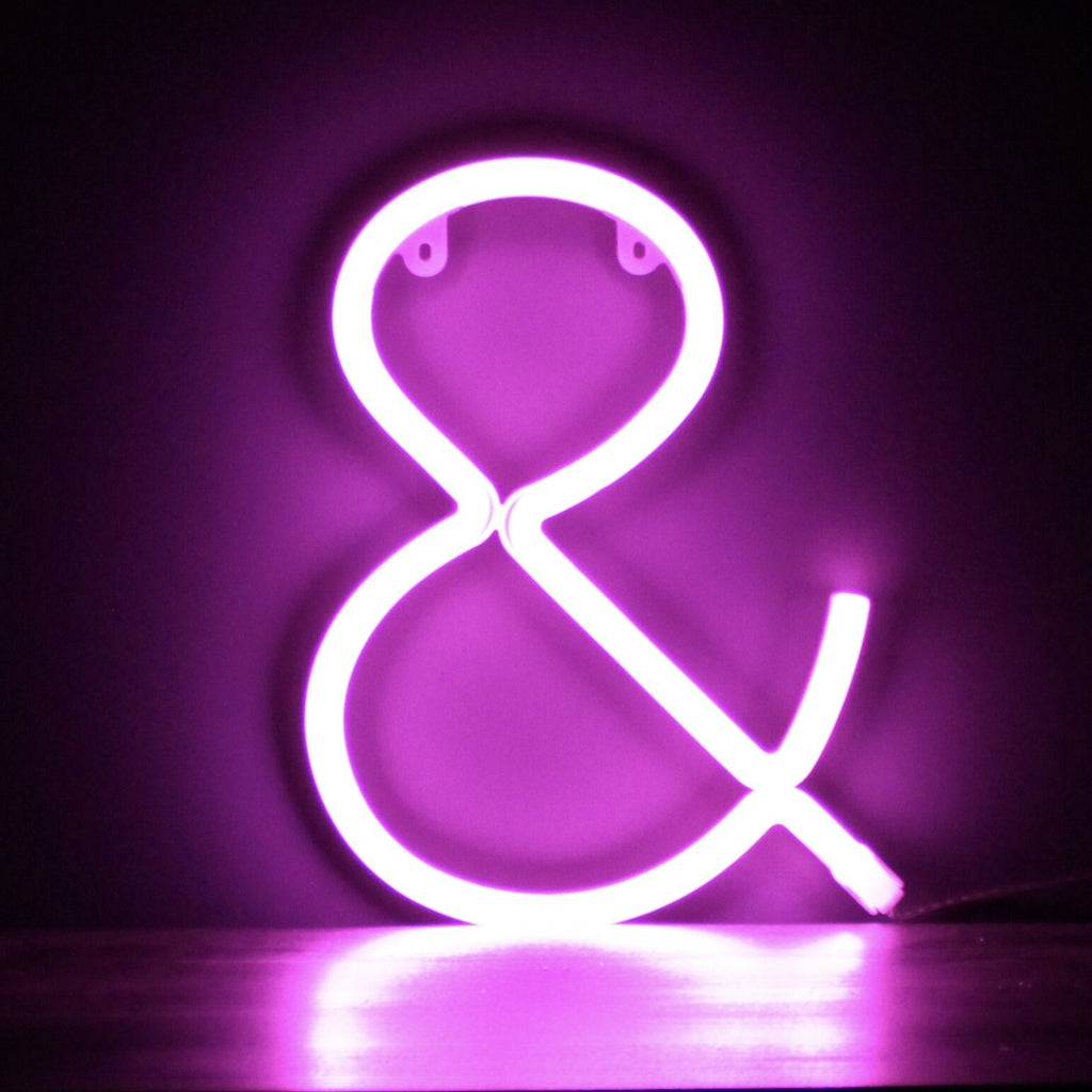 Pink Up In Lights: Letter Lights | Presentimes