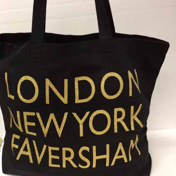 London, New York, Faversham Canvas Tote Bag | Presentimes