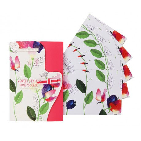 Sweet Pea & Honeysuckle Fragranced Drawer Liners in envelope style and display tray (5 sheets) | Presentimes