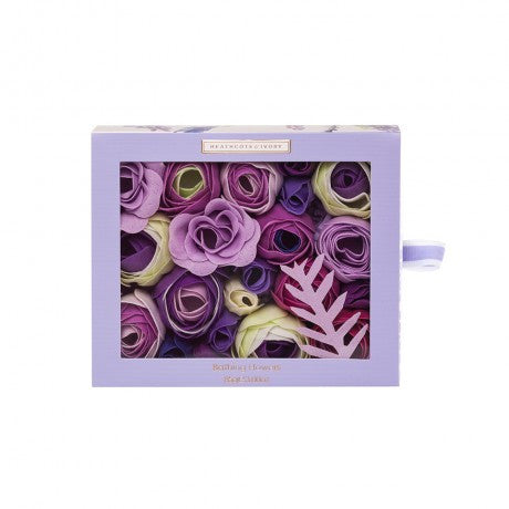 Lavender Fields Bathing Flowers in Sliding Box 85g | Presentimes