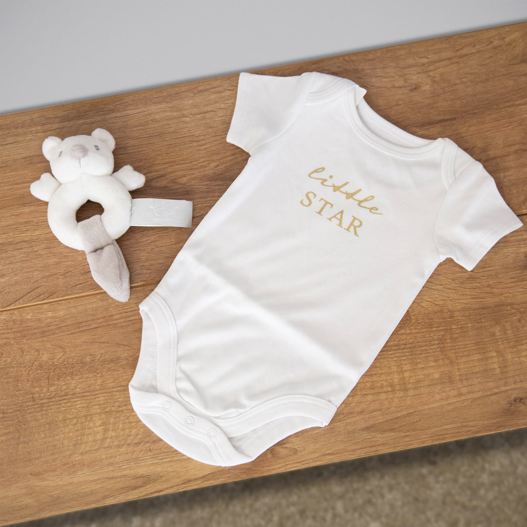 Bambino Baby Suit and Rattle Set | Presentimes